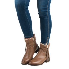 Forever Folie Cizme de damă calde maro 1