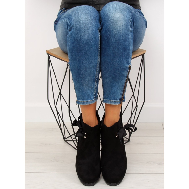 Cizme negre negre XY-528 negre Jodhpur negru 1