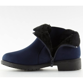 Cizme calde Jodhpur, bleumarin XY-528 Albastru albastru marin 2