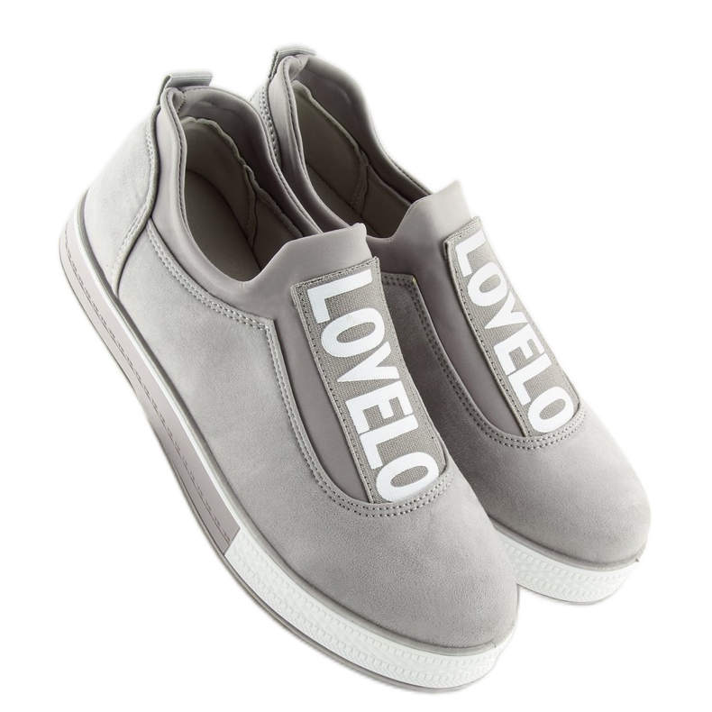 Gri Adidași gri pentru femei X-9707 Gri 2