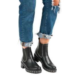 Bestelle Cizme Rock Boot Jodhpur negru 1