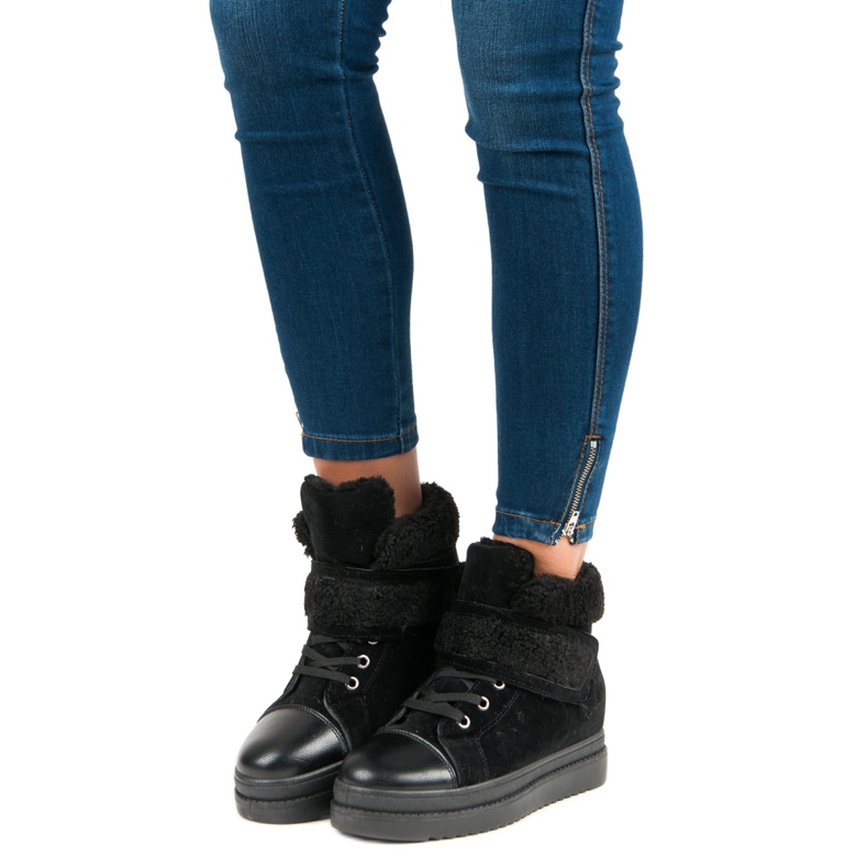 Cizme negre calde negru 1