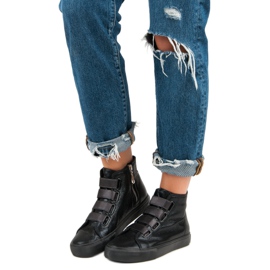 Adidași negri deasupra gleznei negru 1