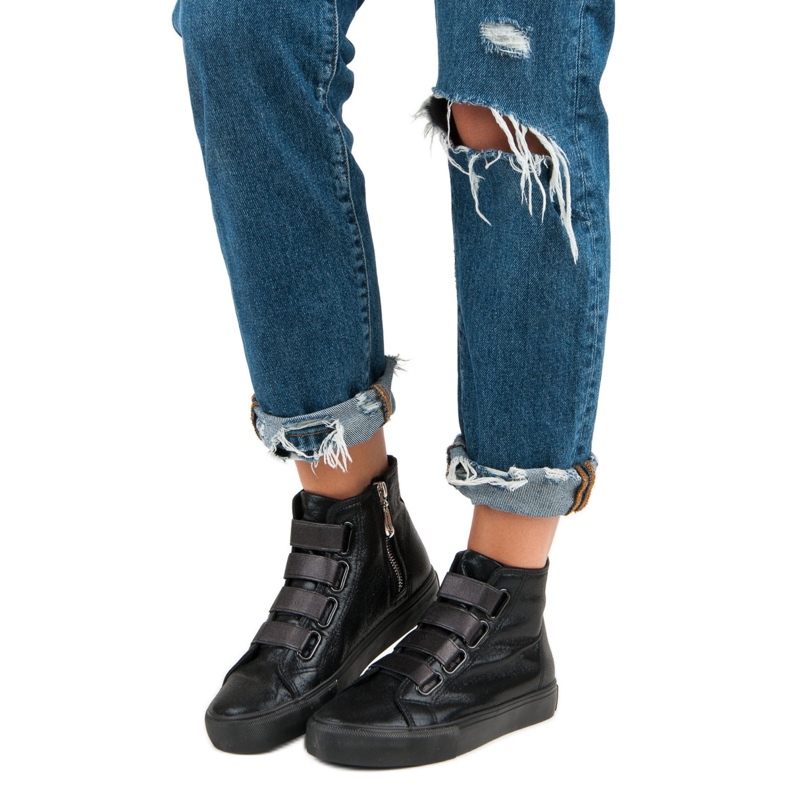 Adidași negri deasupra gleznei negru 1