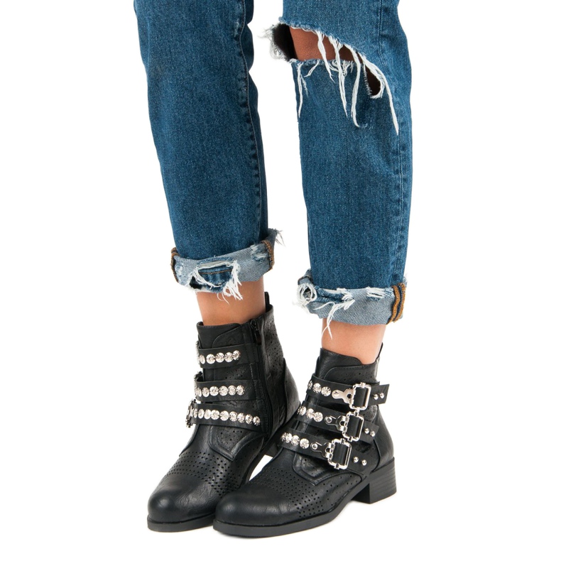 SDS Ghete de lucru elegante negru 1