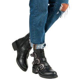 Ideal Shoes Cizme la modă pentru toamnă negru 2