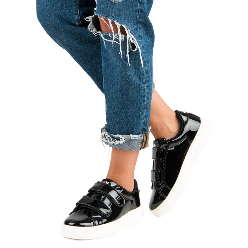 Fila Upstage Velcro Low Wmn negru 2 Fila Upstage Velcro Low Wmn negru 2