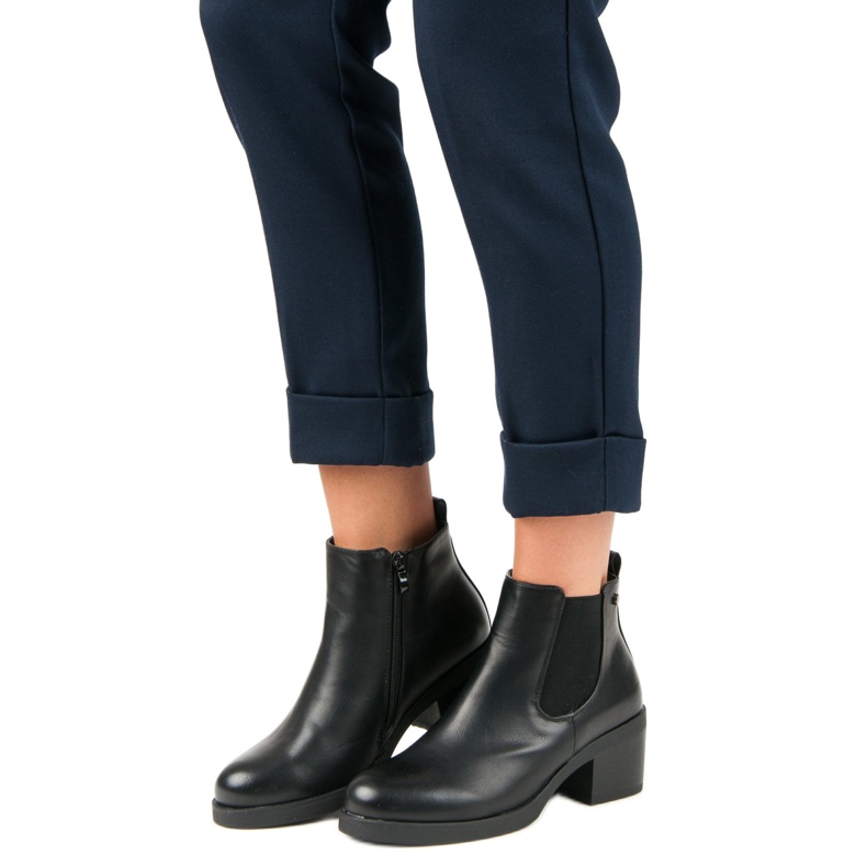 Anesia Paris Ghete clasice Cizme Jodhpur negru 1