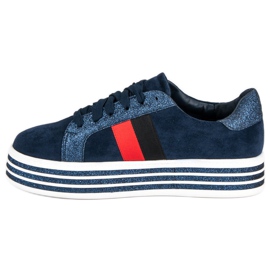 Adidași pe platforma VICES albastru 3