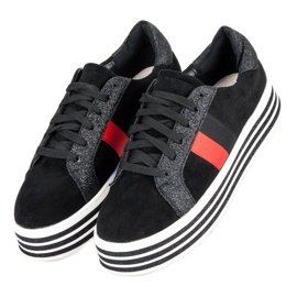 Adidași pe platforma VICES negru 5