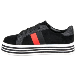 Adidași pe platforma VICES negru 3