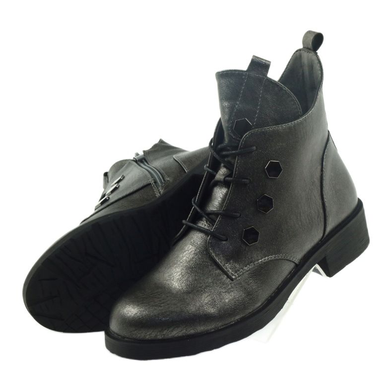 Cizme cu știfturi Sergio Leone 308 gri 4