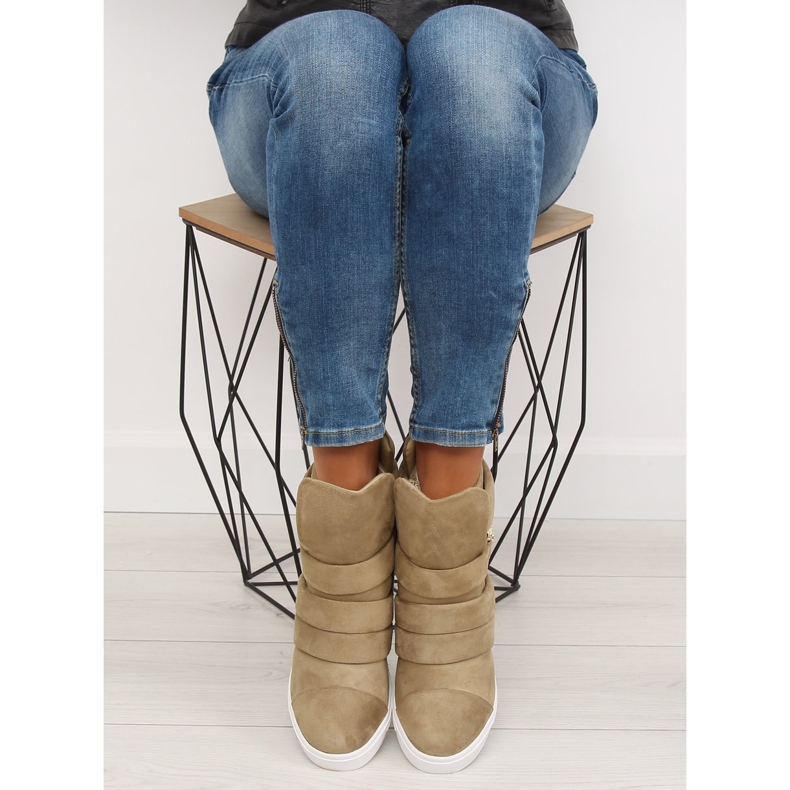 Adidași bej femei H6507 Camel 2