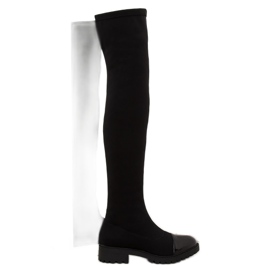 Ghete negre elastice RB12 negre negru 2