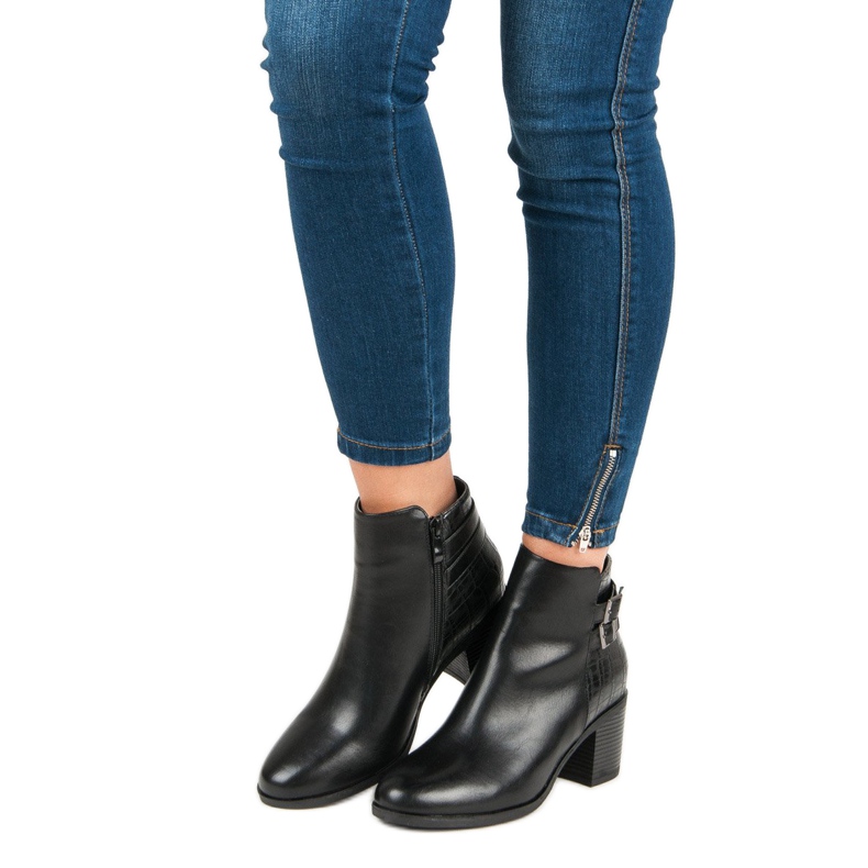 Filippo Ghete clasice cu toc înalt negru 2