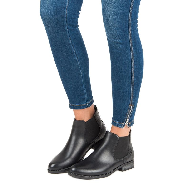 Ghete Jodhpur cu botine mici negru 1