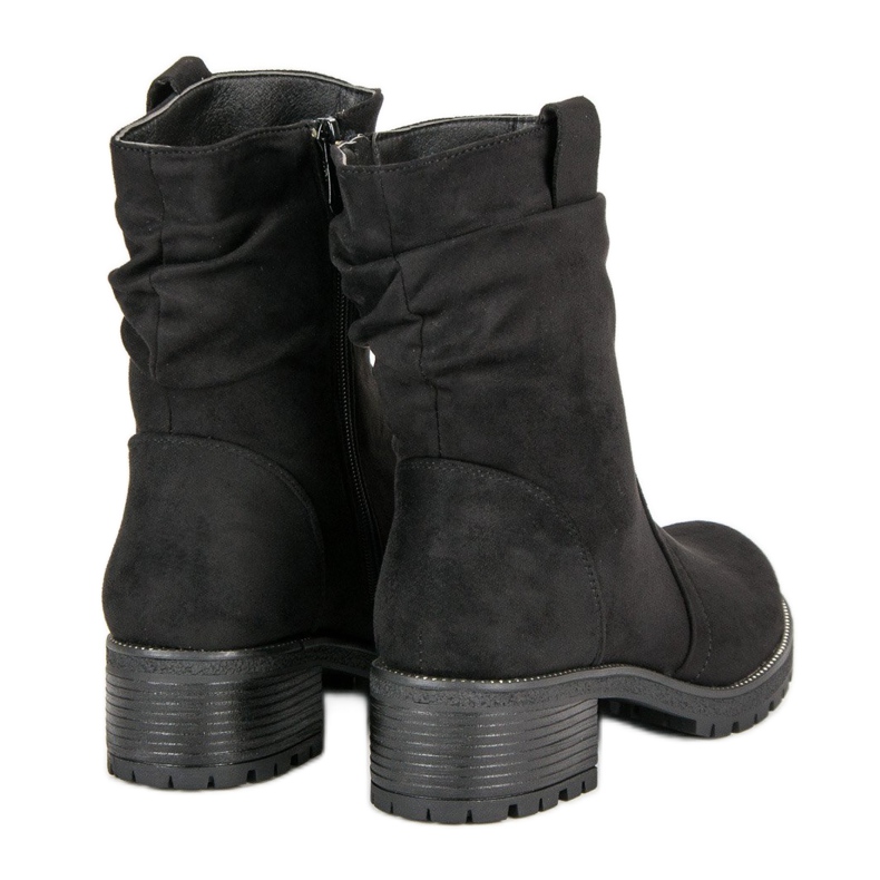 Lucky Shoes Muncitori din piele de căprioară negru 1