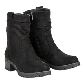 Lucky Shoes Muncitori din piele de căprioară negru 2