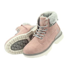 American Club Cizme americane cizme ghete de iarnă 708122 gri roz 4