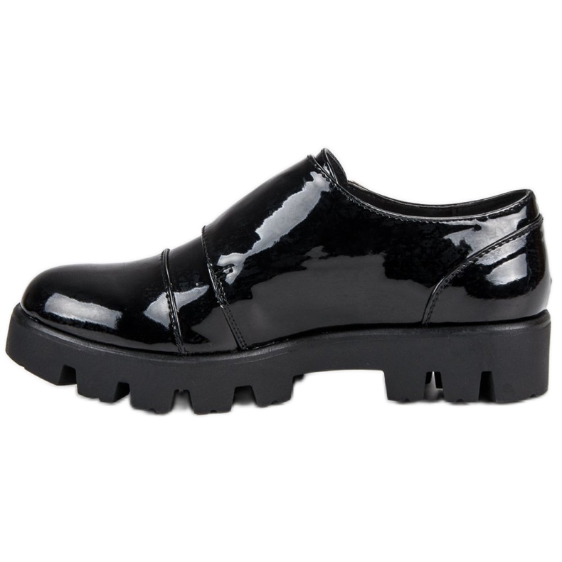 J. Star Pantofi monki lăcuți negru 1