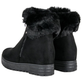 Lucky Shoes Cizme negre cu pană negru 2