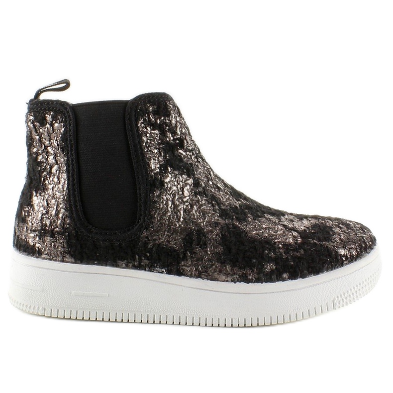 Ghete Chelsea pentru copii, talpă sport negru 1 Ghete Chelsea pentru copii, talpă sport negru 1