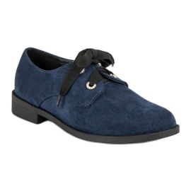Bestelle Pantofi din piele intoarsa albastru maro 1
