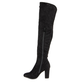 R'S Muschetarii din piele neagră negru 1