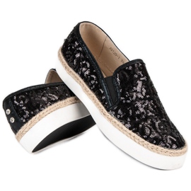 J. Star Adidași pentru femei la modă negru 1