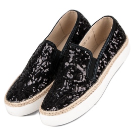 J. Star Adidași pentru femei la modă negru 2