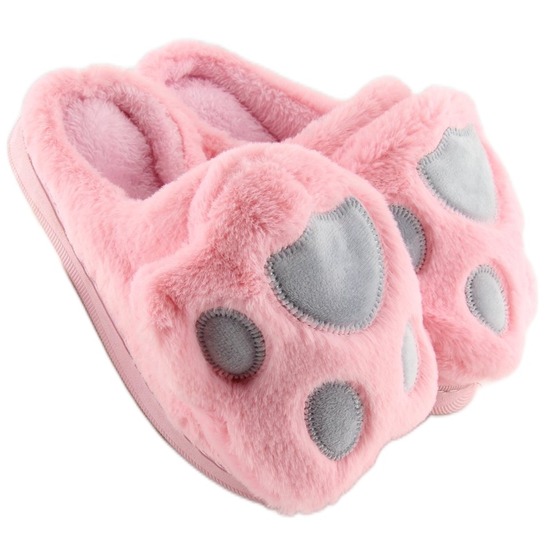 Papuci de damă roz și gri DD93 W.PINK 2