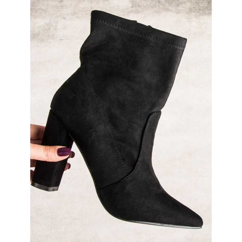 Seastar Ghete negre din piele intoarsa negru 1 Seastar Ghete negre din piele intoarsa negru 1