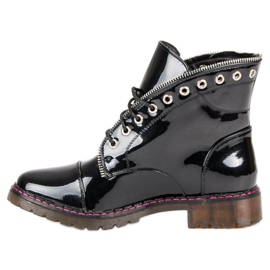 Lucky Shoes Lucrători lacuiți negru 1