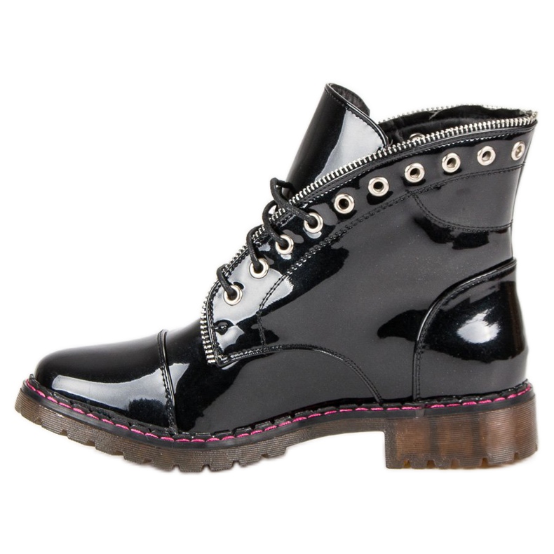 Lucky Shoes Lucrători lacuiți negru 1