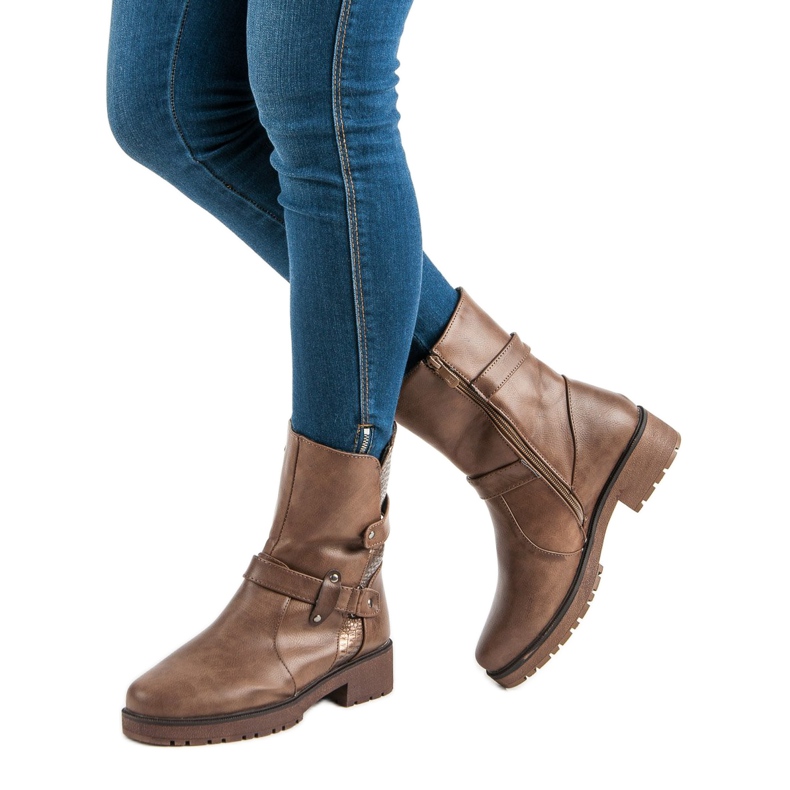 Cizme calde Muncitori maro 1 Cizme calde Muncitori maro 1