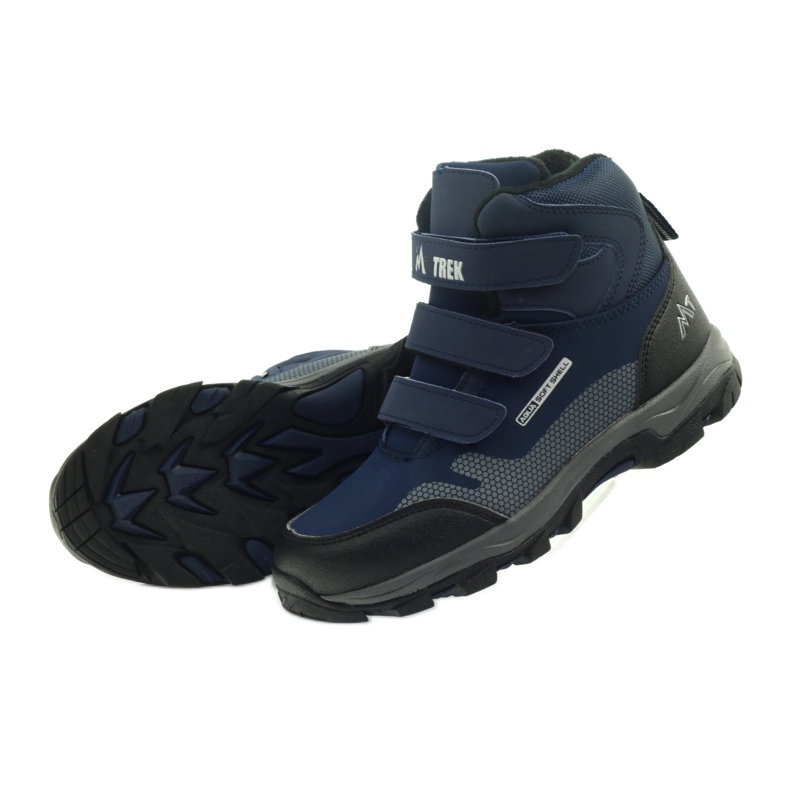 Mttrek Cizme din velcro MT TREK 012 bleumarin negru albastru marin 5