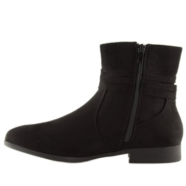 Cizme din piele neagră LL022 Negre negru 1 Cizme din piele neagră LL022 Negre negru 1
