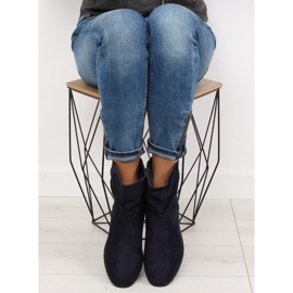 Cizme de damă albastru marină 1126-PA DK.BLU 2