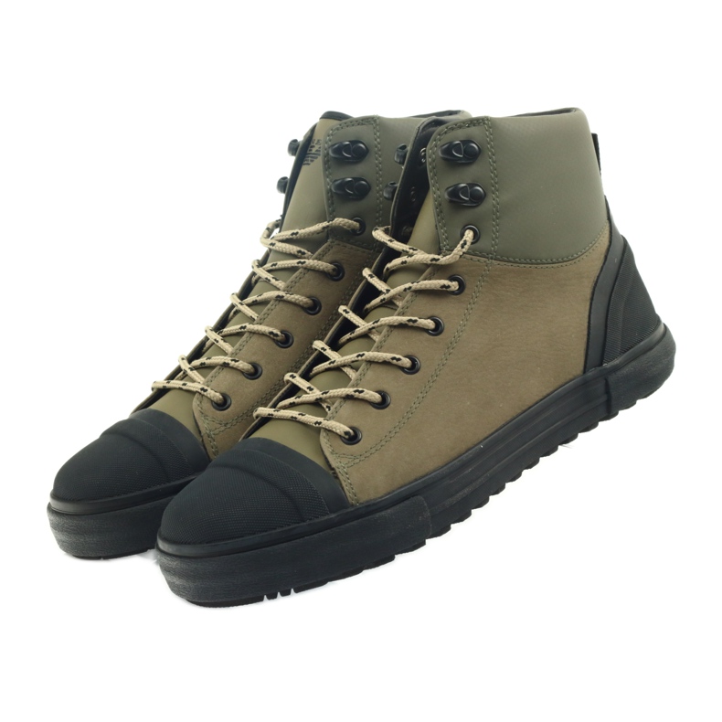Sneaker din piele pentru bărbați Armani Jeans verde 3