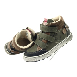 Pantofi sport de iarnă verzi American Club 17779 negru maro verde 4