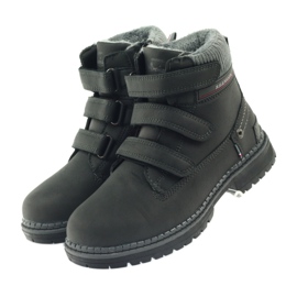 American Club Cizme de botine cu velcro 708121 negru gri 3 American Club Cizme de botine cu velcro 708121 negru gri 3