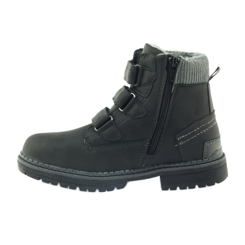 American Club Cizme de botine cu velcro 708121 negru gri 2 American Club Cizme de botine cu velcro 708121 negru gri 2