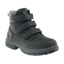 American Club Cizme de botine cu velcro 708121 negru gri 1