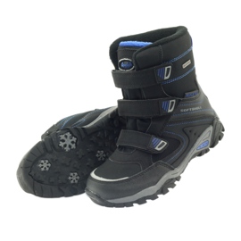 American Club Cizme softshell negre cu membrană 1809 negru albastru 4