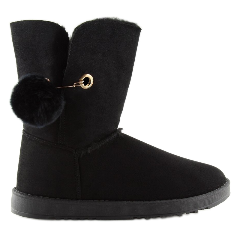 Emusy negru cu pompon SP04P negru 1