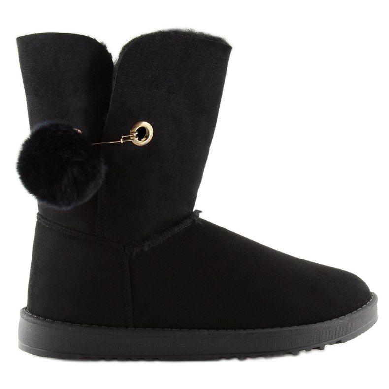 Emusy negru cu pompon SP04P negru 2