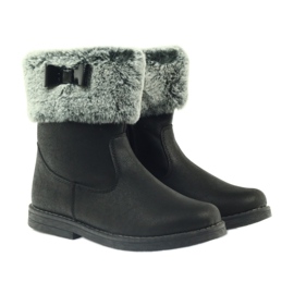 American Club Cizme înalte americane cizme de iarnă cu blană negru 4 American Club Cizme înalte americane cizme de iarnă cu blană negru 4