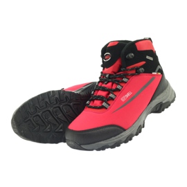 American Club Trekking Softshell cu membrană negru roșu 5