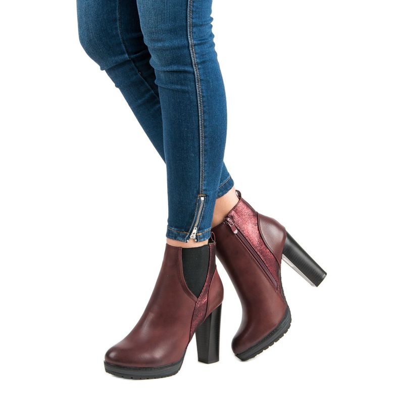 Erynn Cizme sexy de visiniu roșu 1 Erynn Cizme sexy de visiniu roșu 1