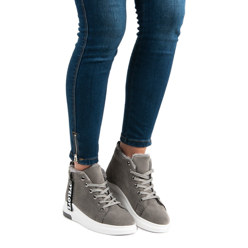 Adidași calzi gri 1